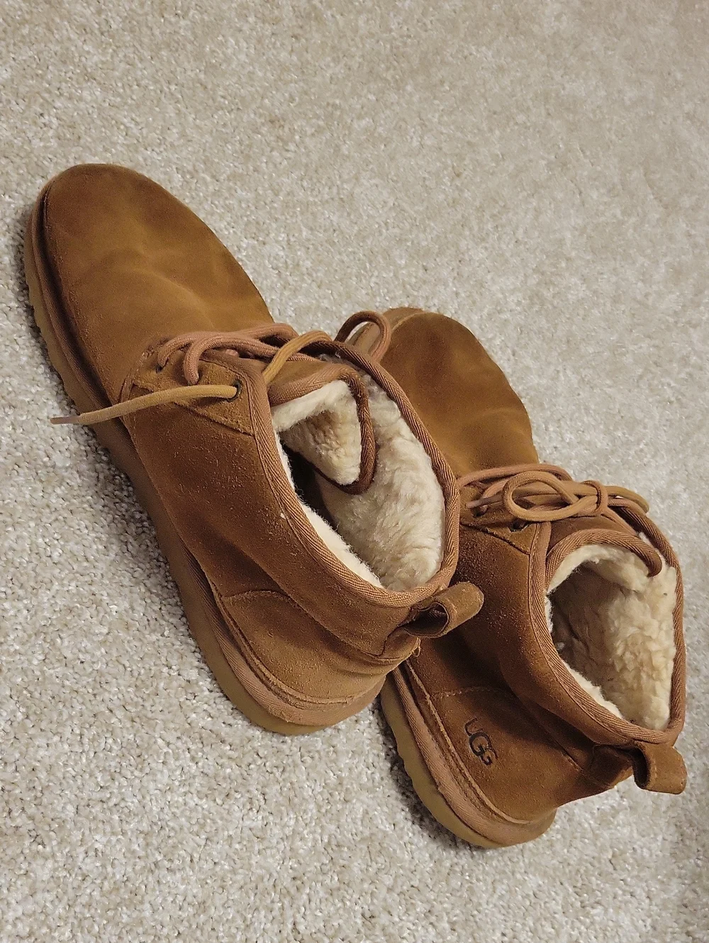 Ugg Men's Suede Lace-Up Boots - Brown